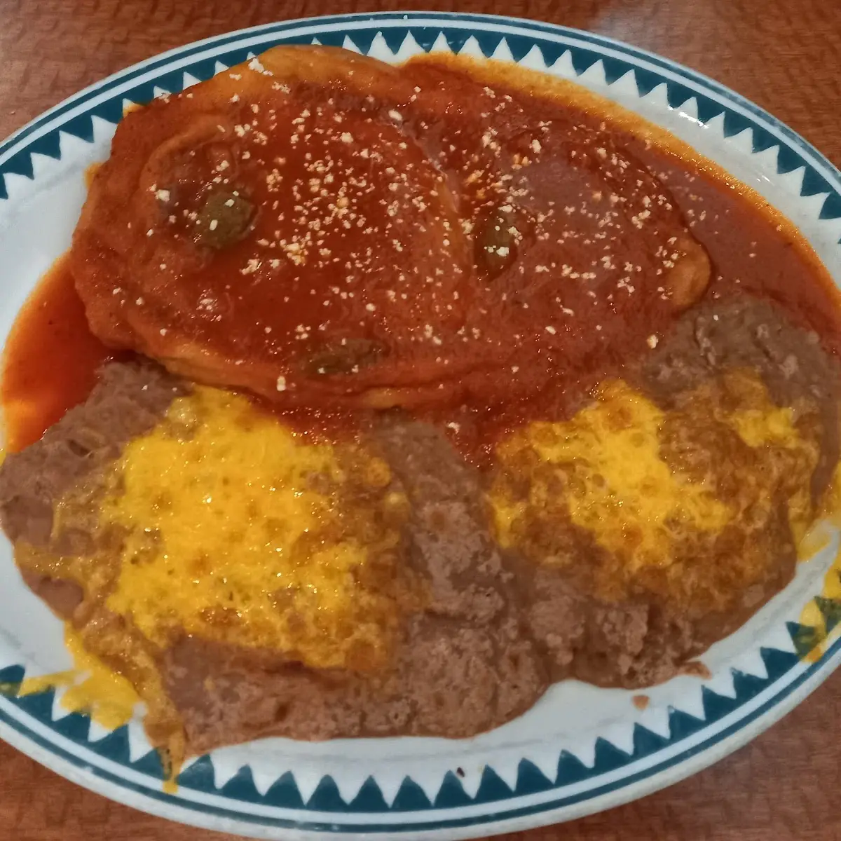 Lunch Chile Relleno Rice & Beans