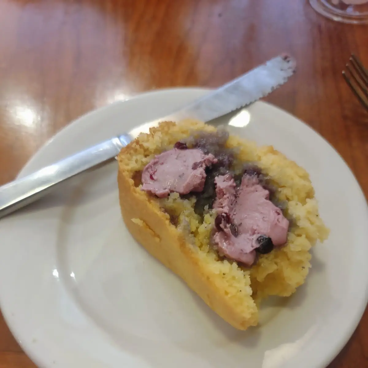 Cornbread with Blueberry Butter