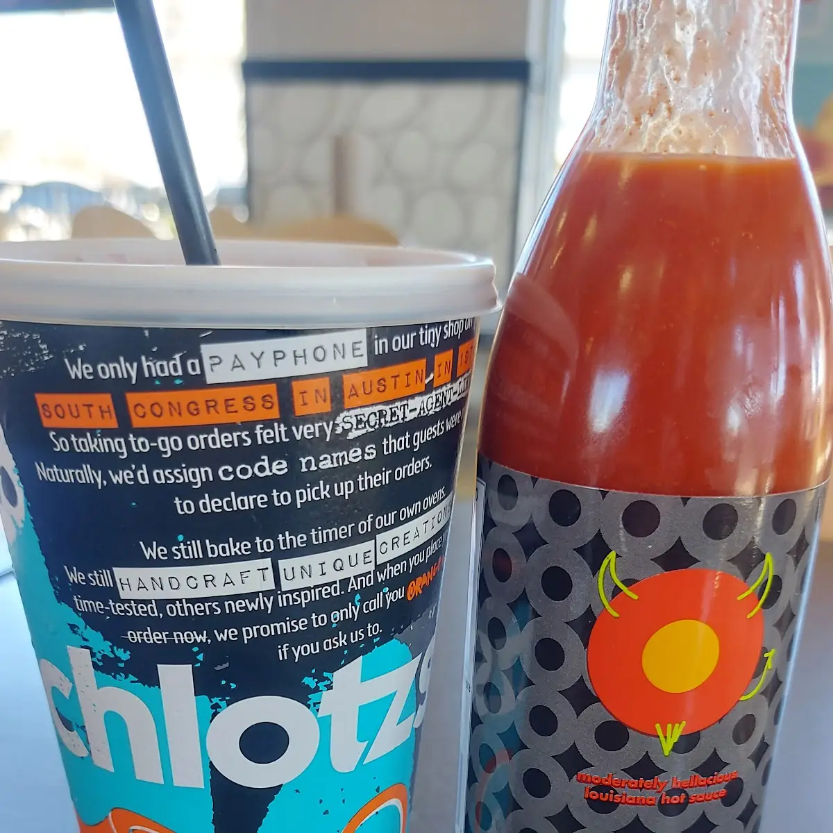 Drink and Hot Sauce