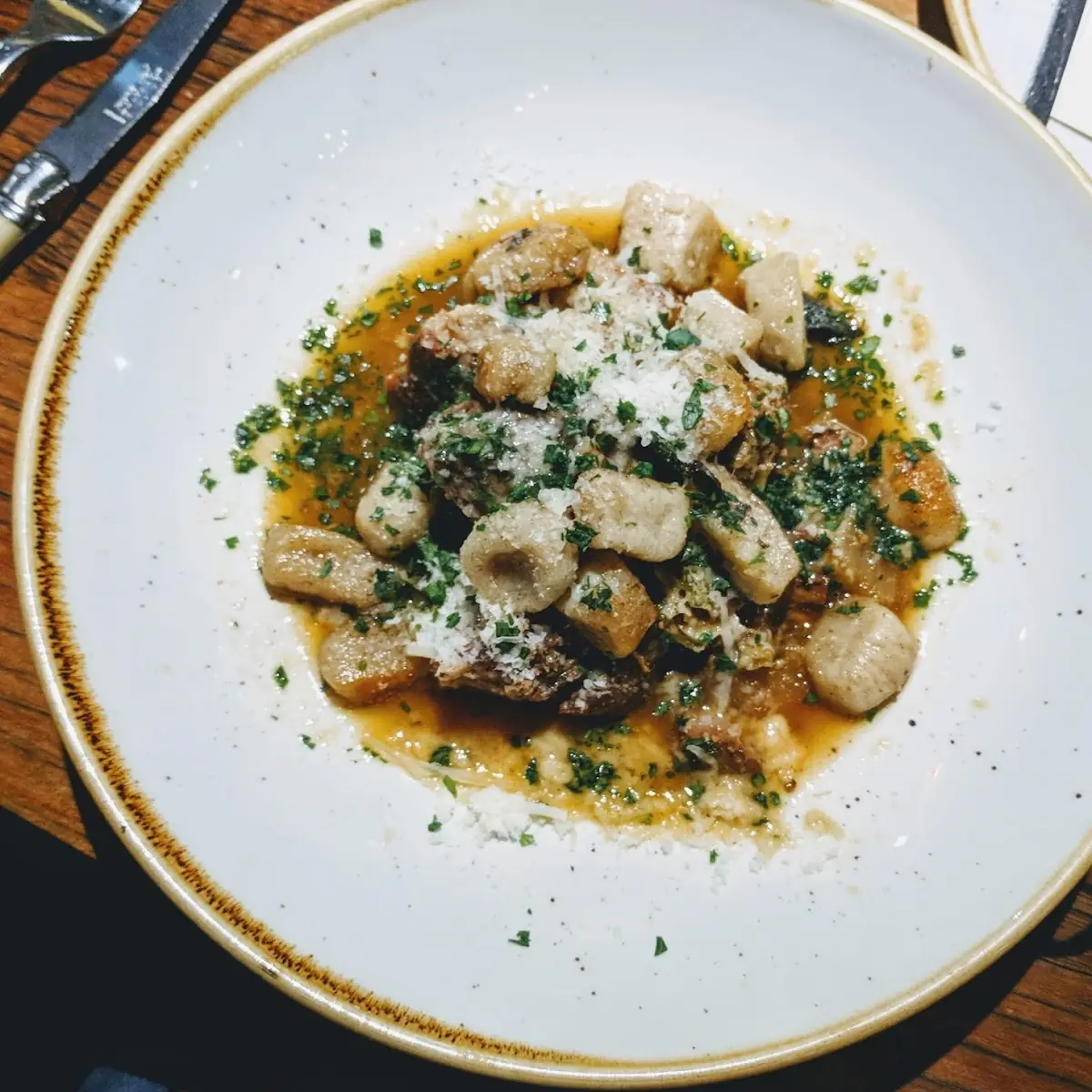 Braised Pork with Gnocchi