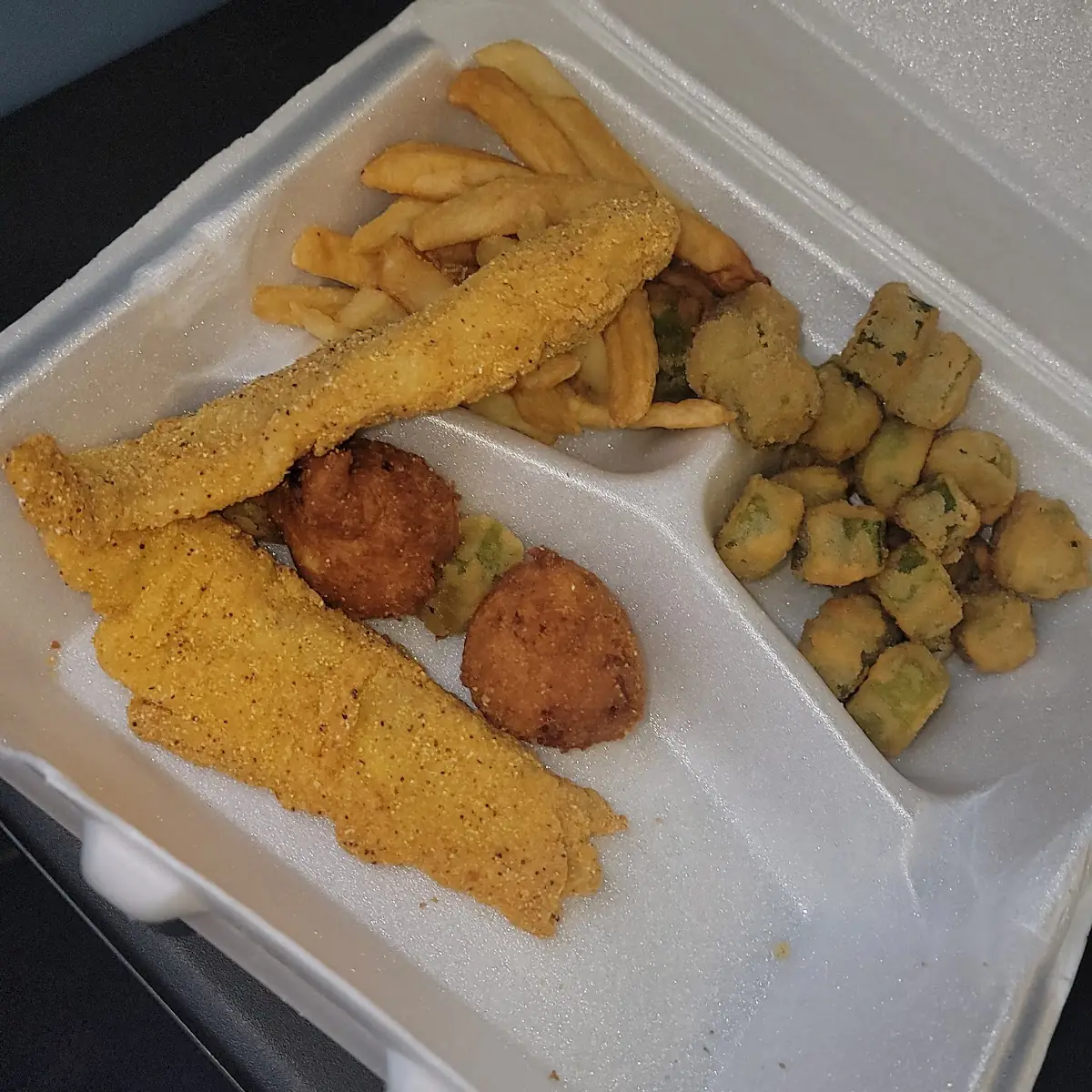 Fish and Chips and Okra