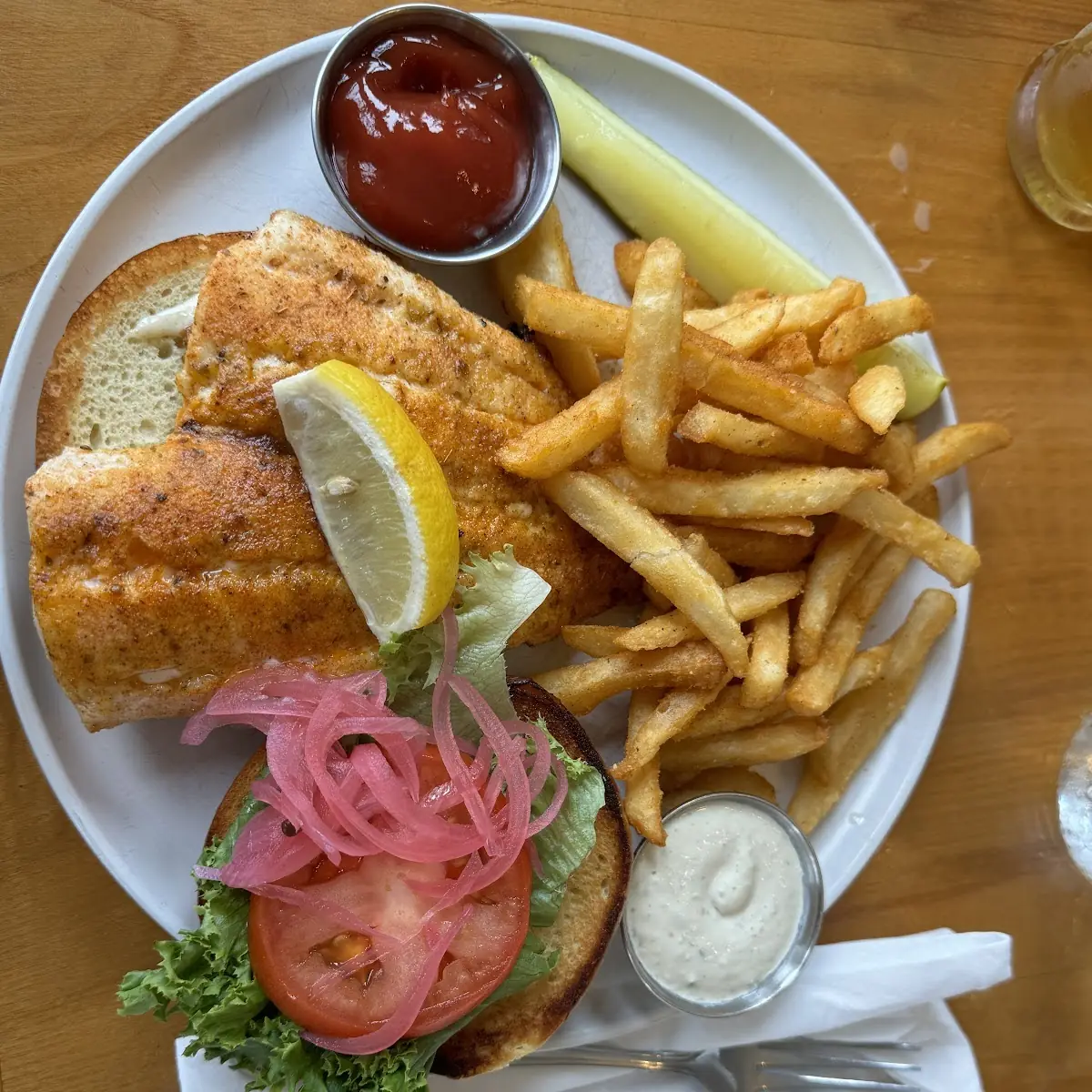 Blackened Haddock Sandwich