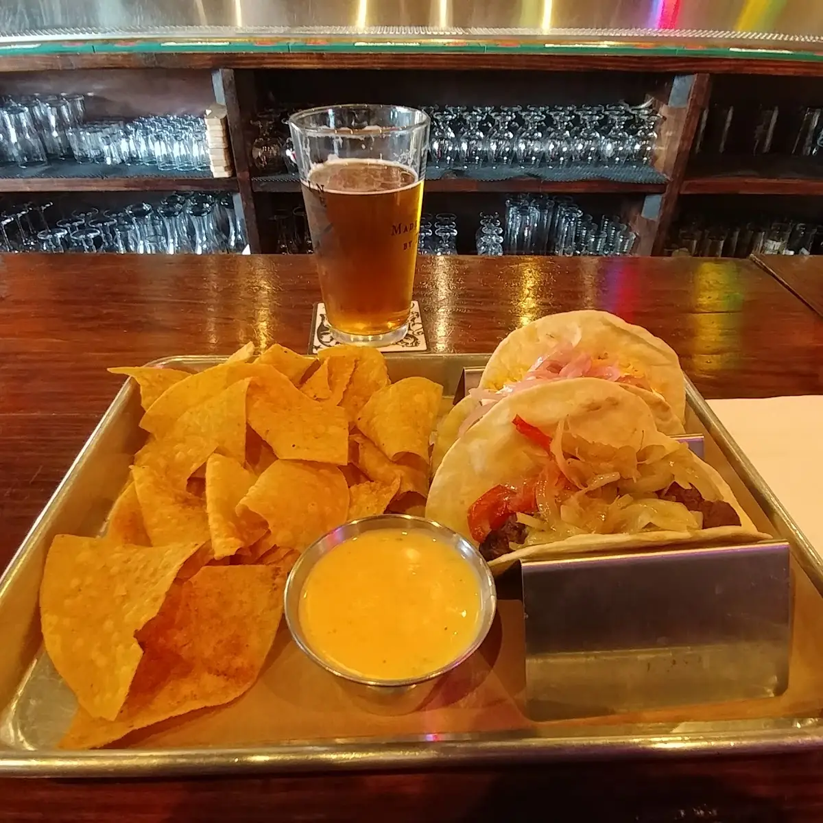 Tacos with Chips & Queso