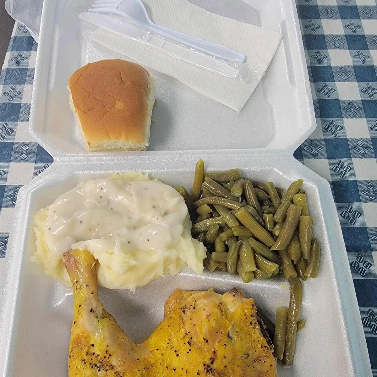 Baked Chicken Mashed Potatoes Green Beans
