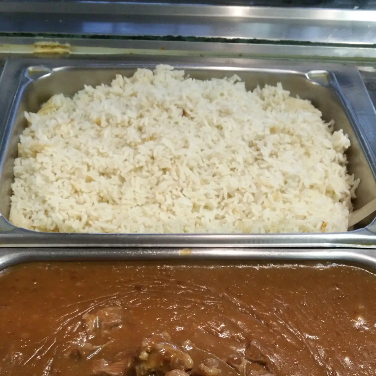 Beef Tips over White Rice