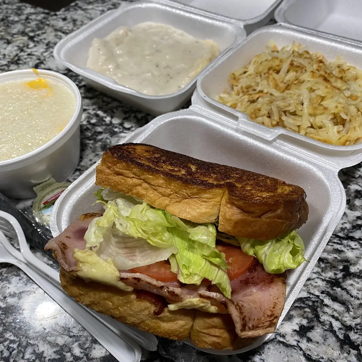 Breakfast Sandwich on Texas Toast