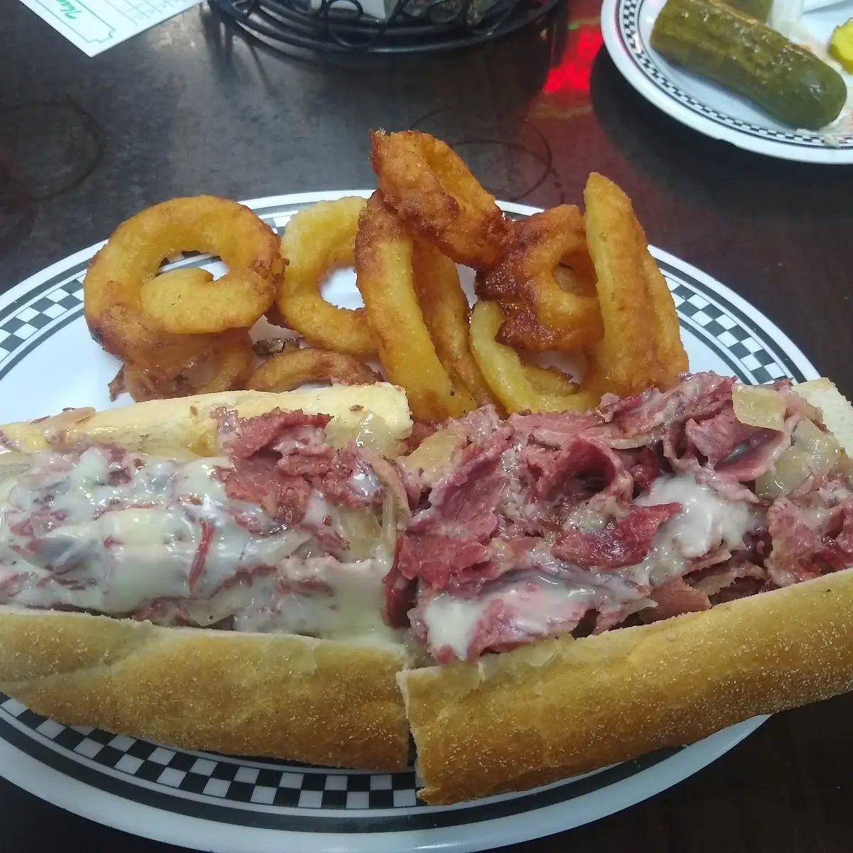 Honey Mustard Glazed Corned Beef Cheesesteak