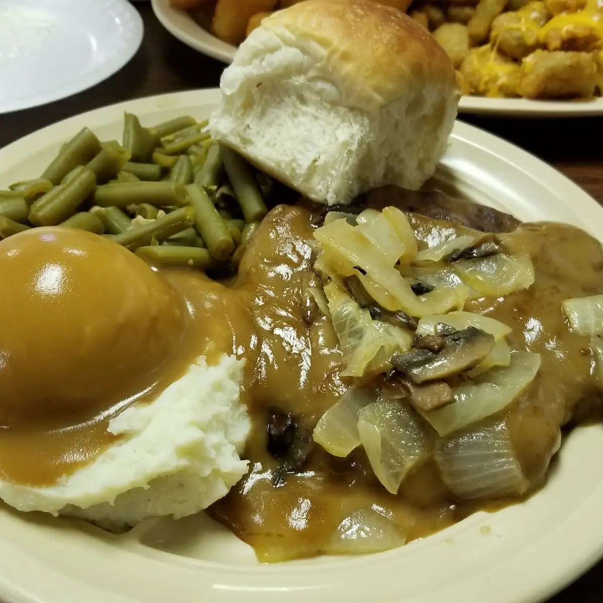 Hamburger Steak with Grilled Onions