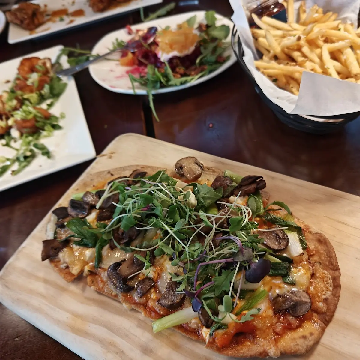 Mushroom and Goat Cheese Flatbread