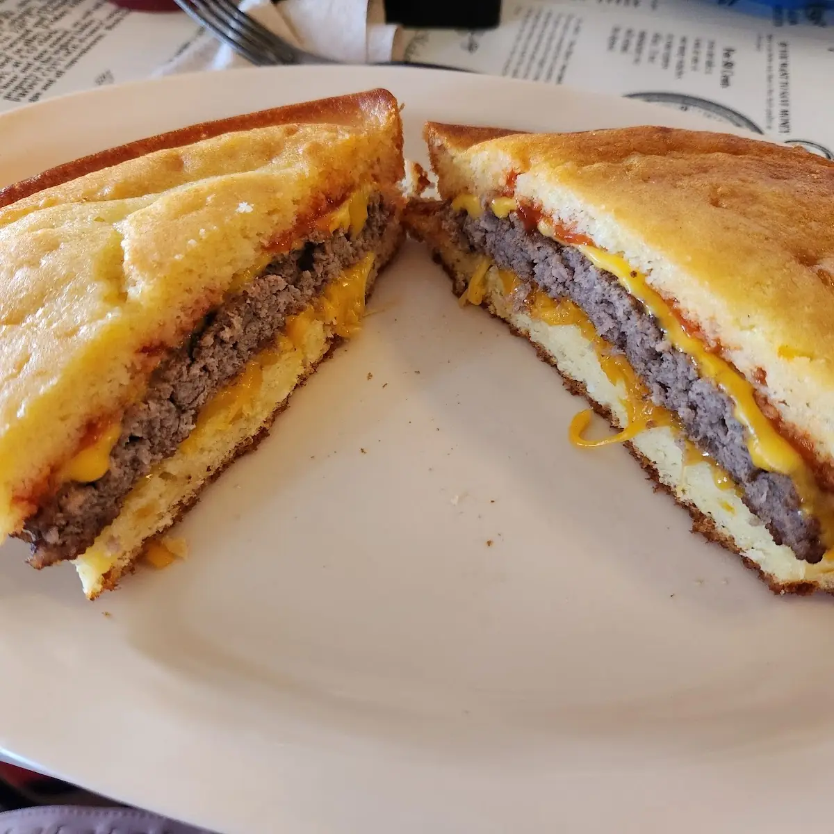 Corn Bread Burger