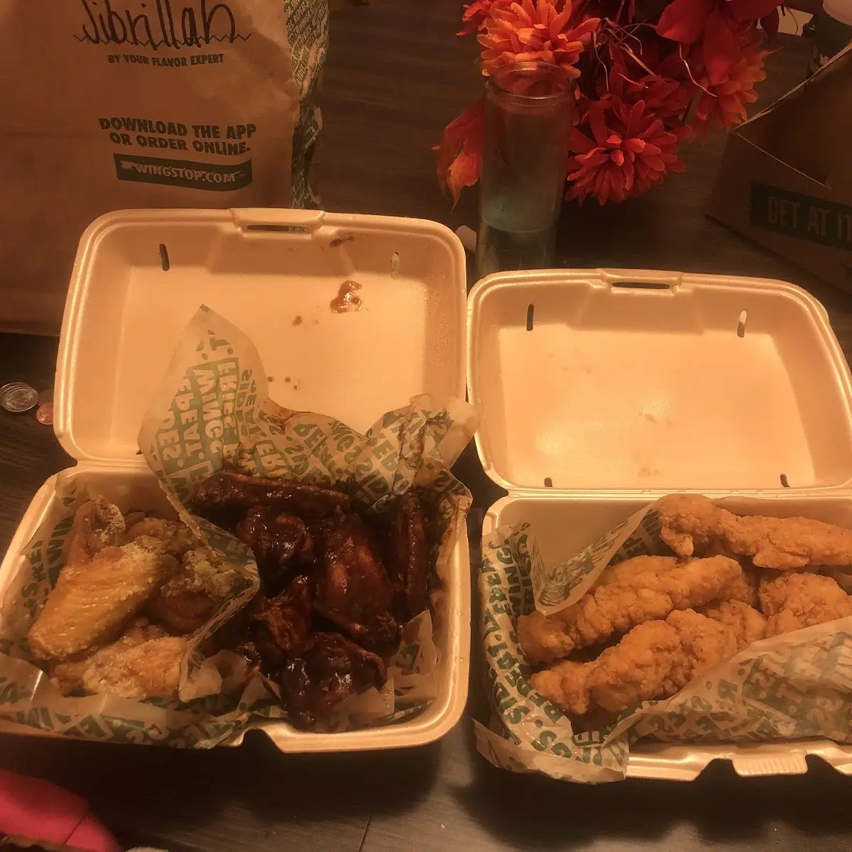 Garlic Parmesan Wings and BBQ Wings