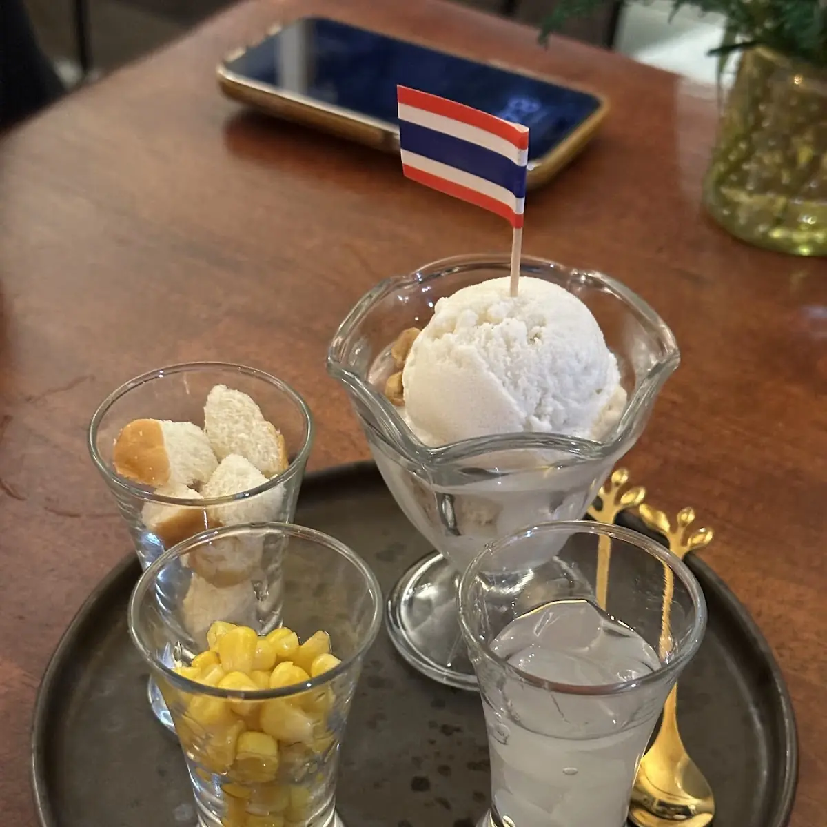 Coconut Ice Cream with Sweet Corn