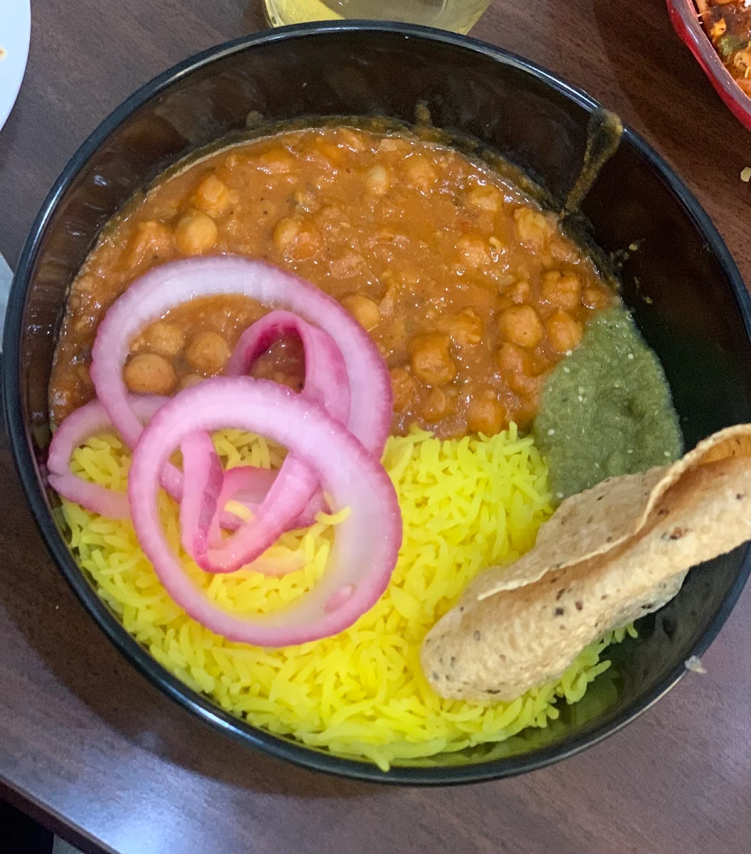 Chickpea Curry Rice Bowl