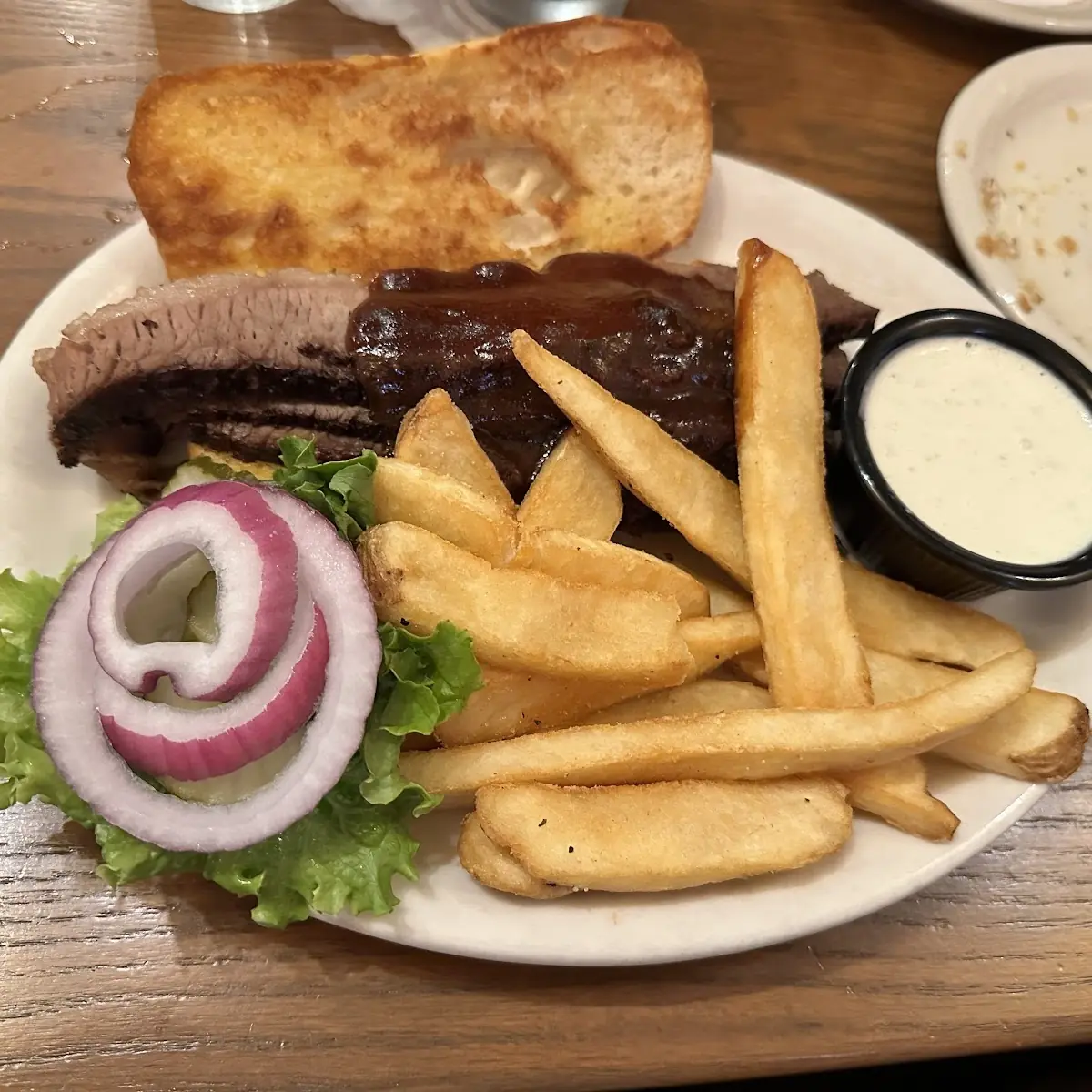 Barbecue Brisket Sandwich Platter