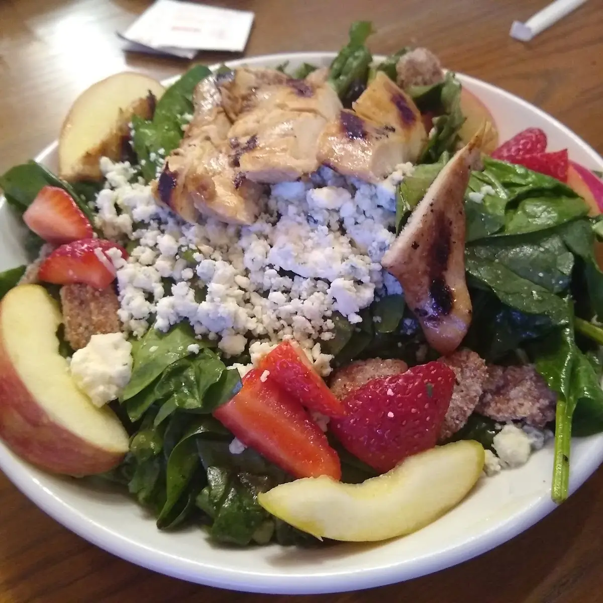 Strawberry Apple Pecan Salad