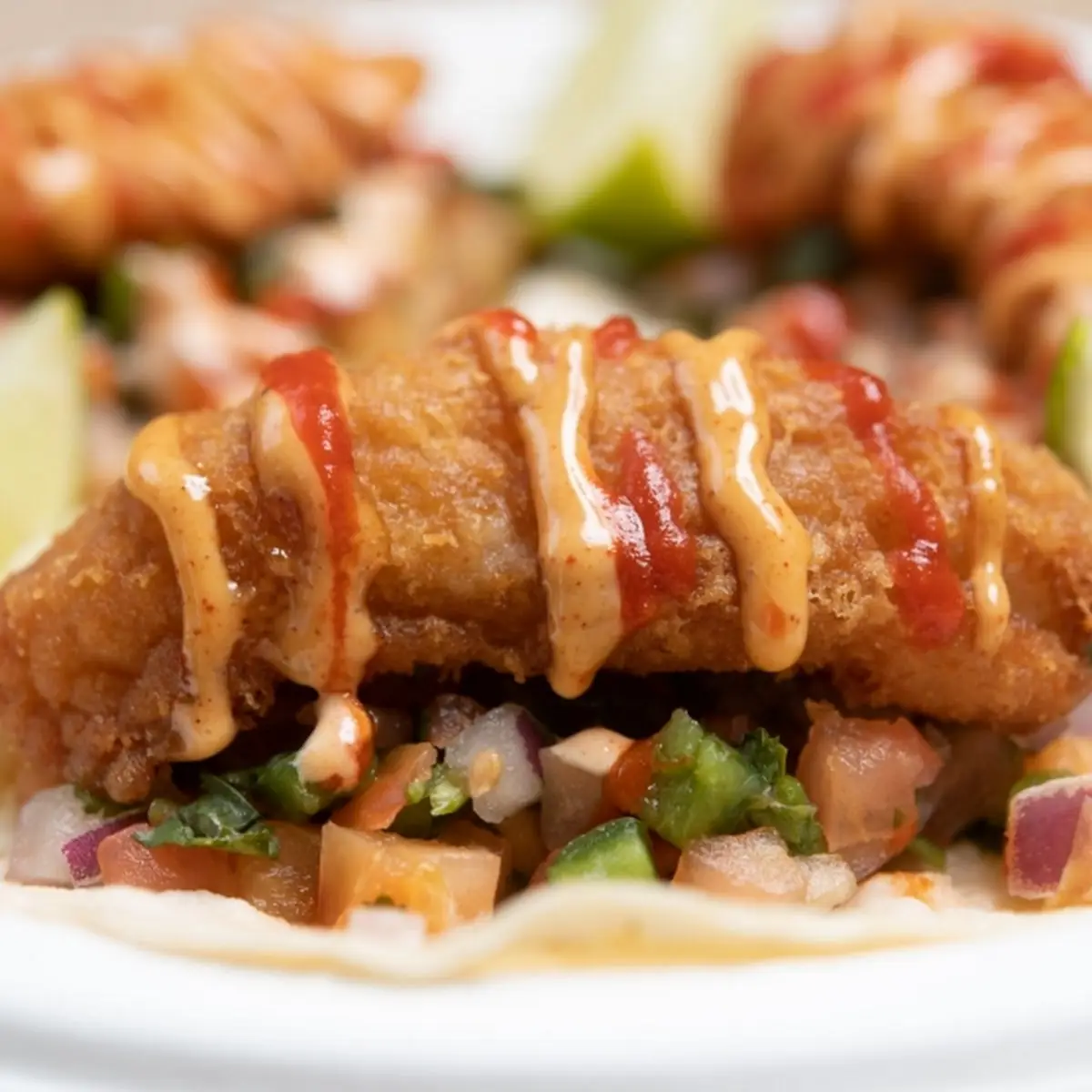 Fried Fish Tacos 3 Per Order