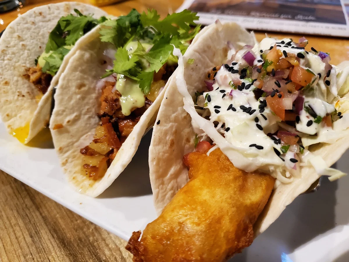 Crispy Fish Tacos and Pork Tacos
