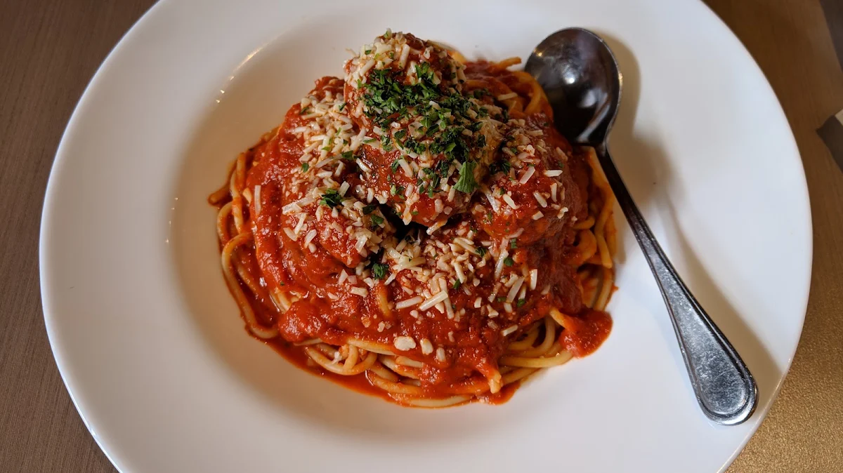 Spaghetti Meatballs, JZ’s Pizza