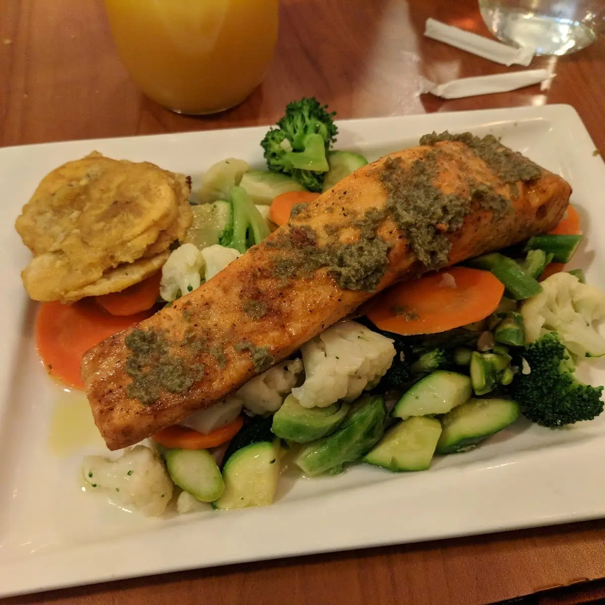 Smoked Salmon and Steamed Veggies