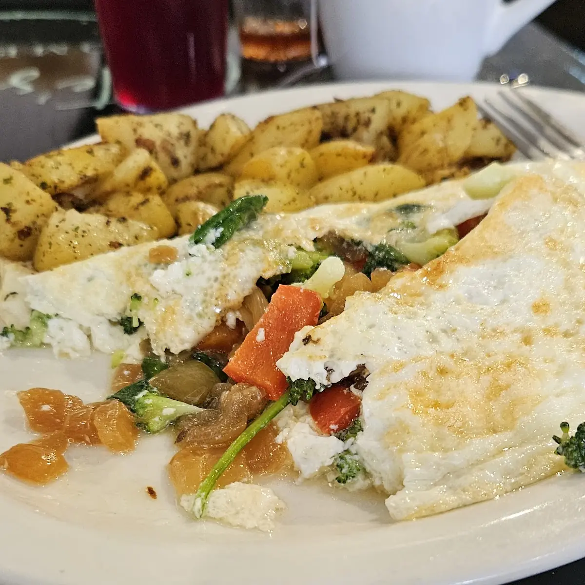 Veggie Egg White Omelette