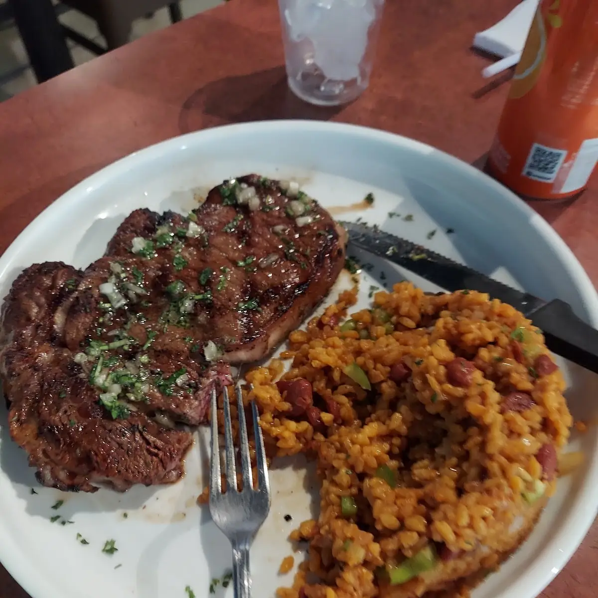 Ribeye Steak Con Mamposteao