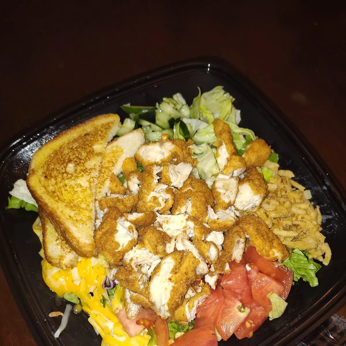 House Salad w Fried Chicken