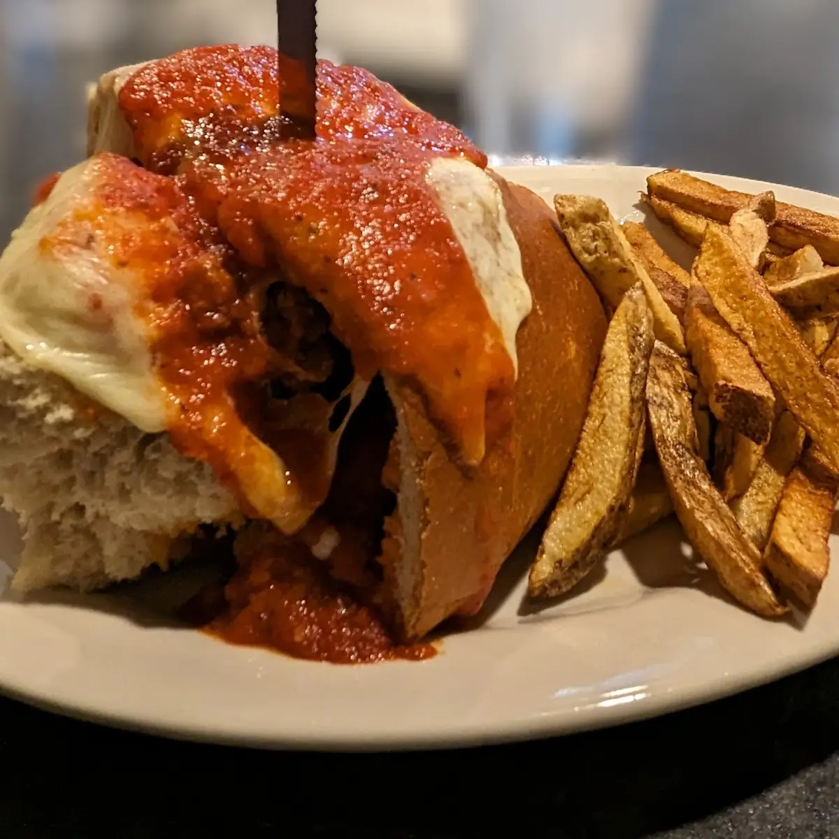 The Dugout Meatball Sandwich