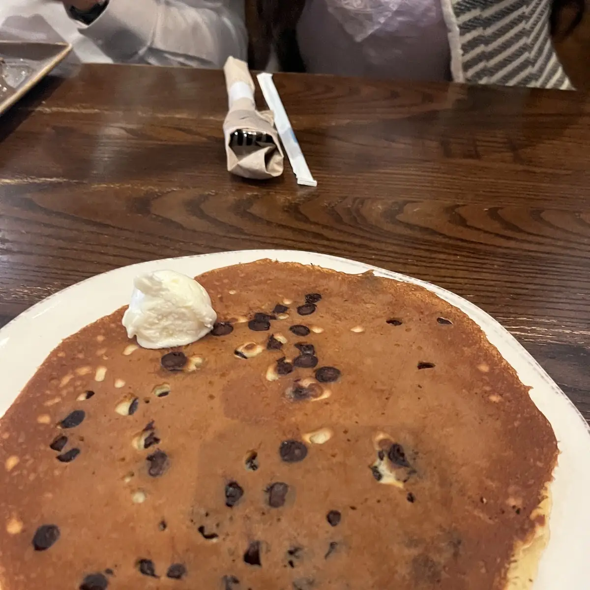 Cinnamon Chip Pancake Breakfast