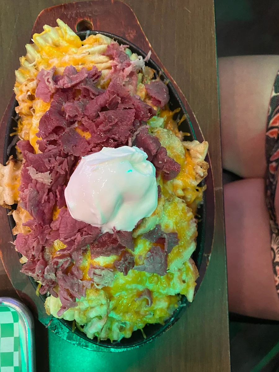 Loaded Fries with Corned Beef