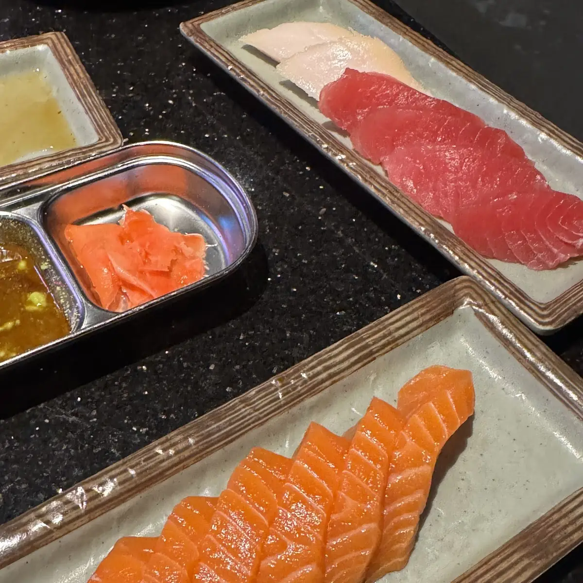 Fresh Salmon and Tuna Sashimi