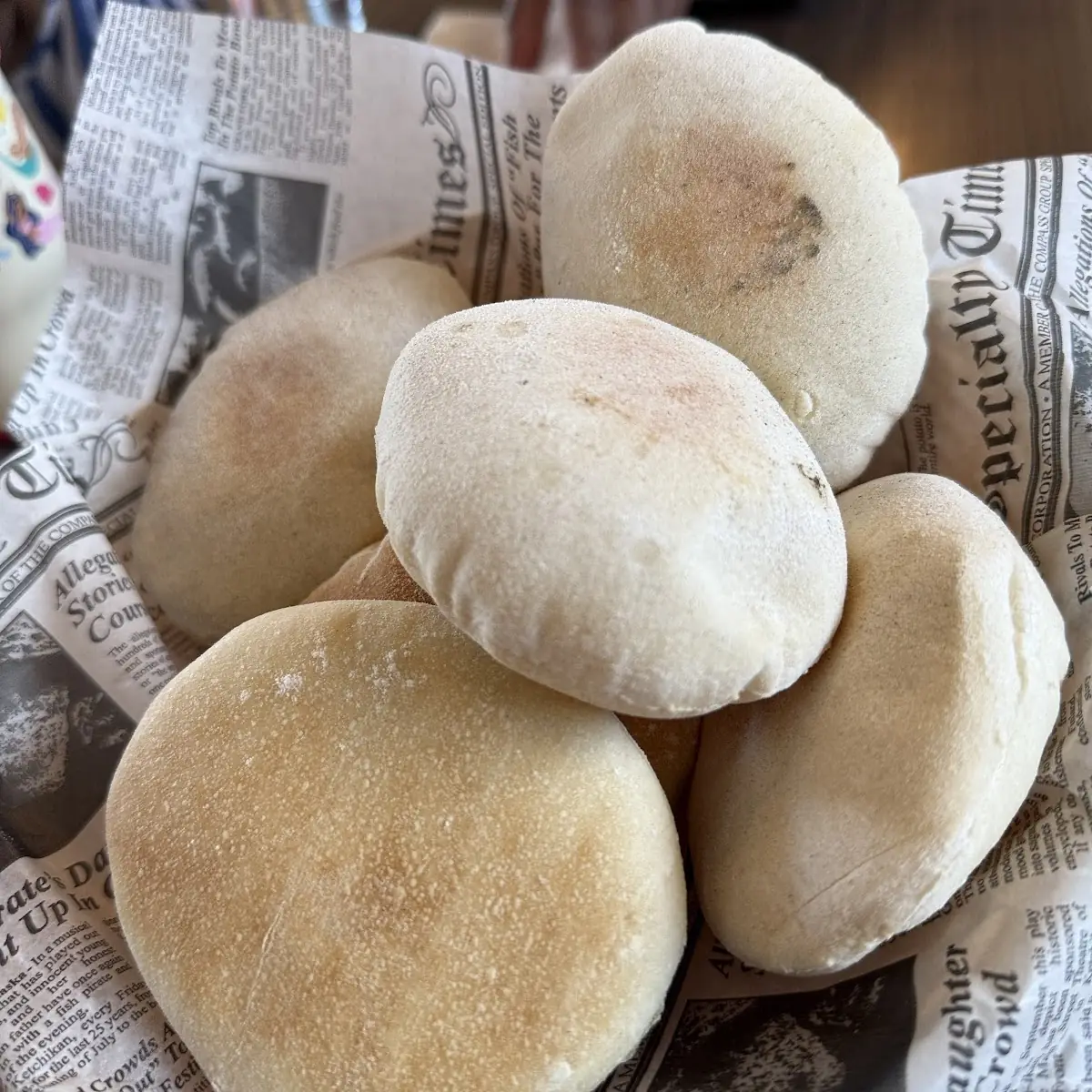 Fresh Pita Bread Served