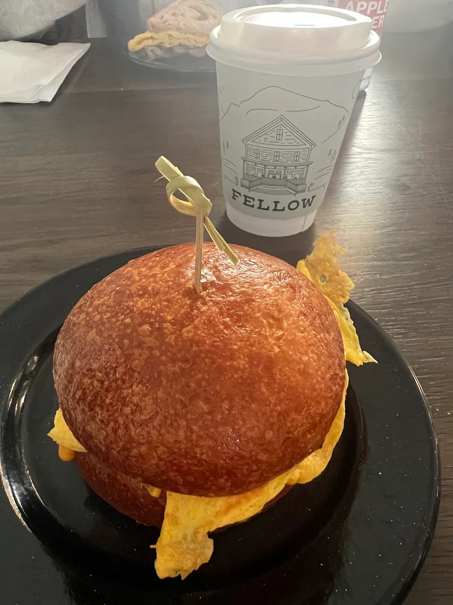 Egg and Cheese on Brioche
