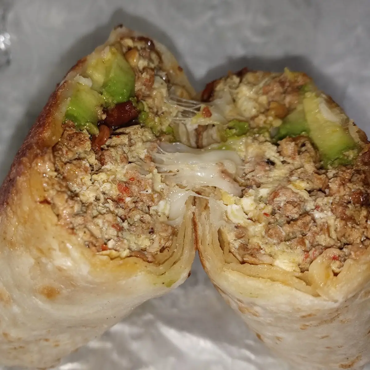 Chorizo Sausage Breakfast Burrito