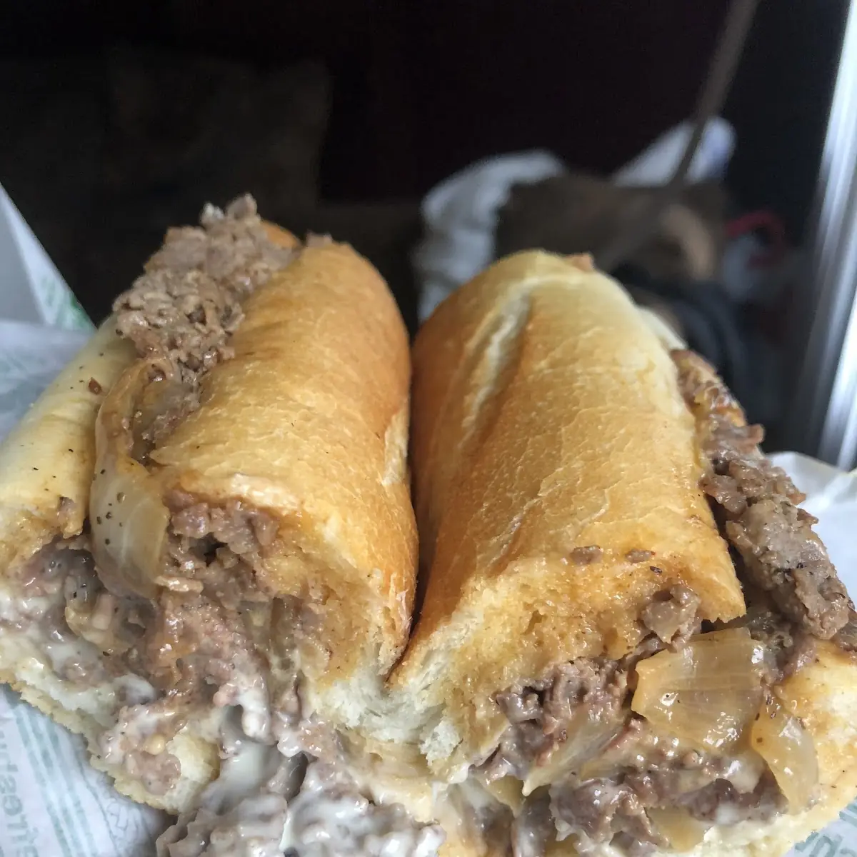 Cheesesteak Fried Onions Extra Cheese Pizza