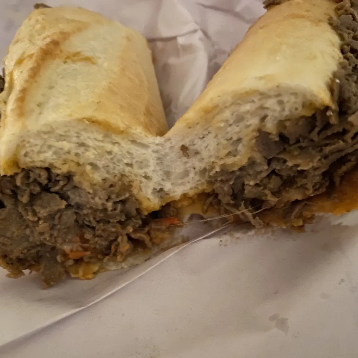 Pizza Cheese Steak Sandwich