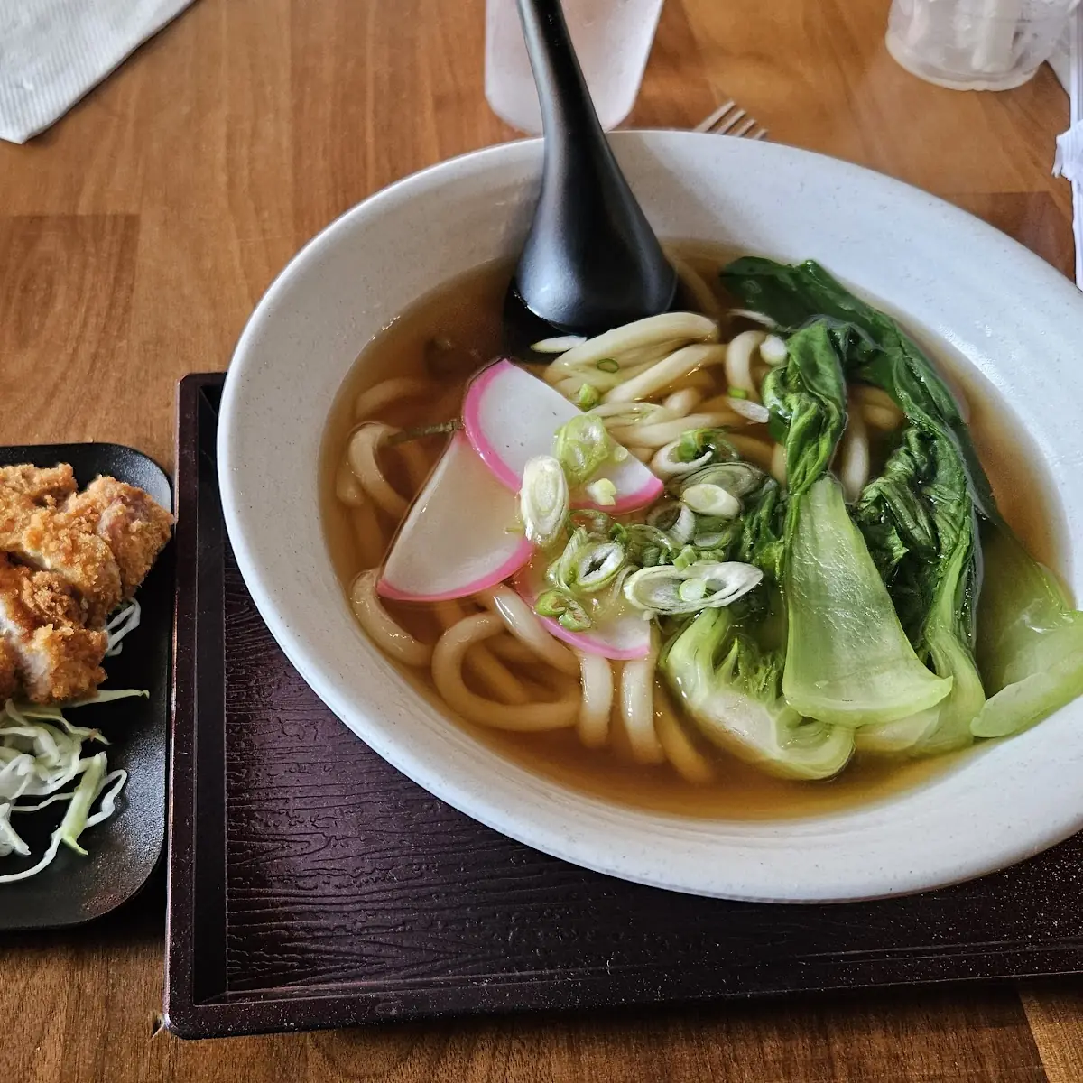 Pork Katsu and Udon Noodle Soup