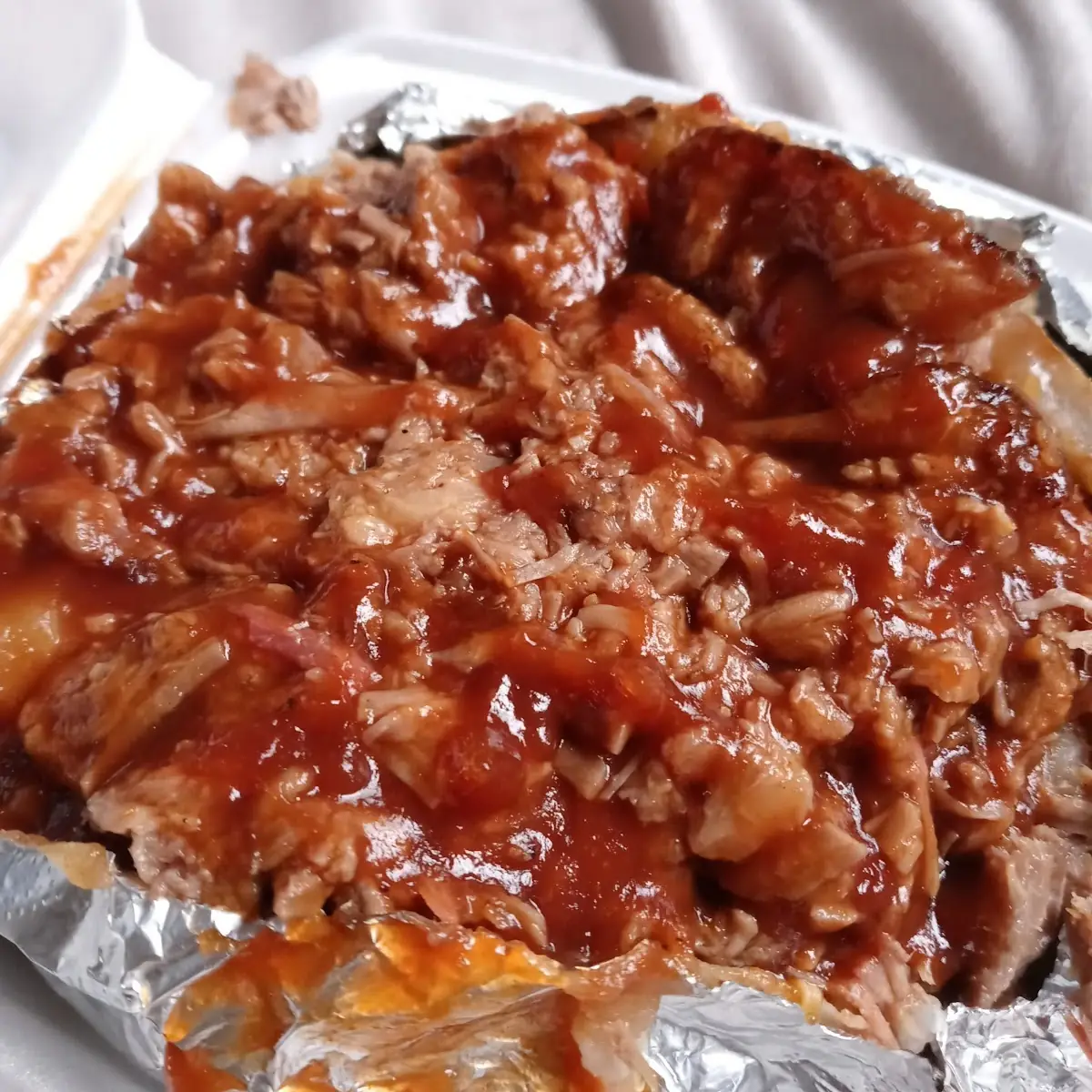 Stuffed Potato with BBQ Beef