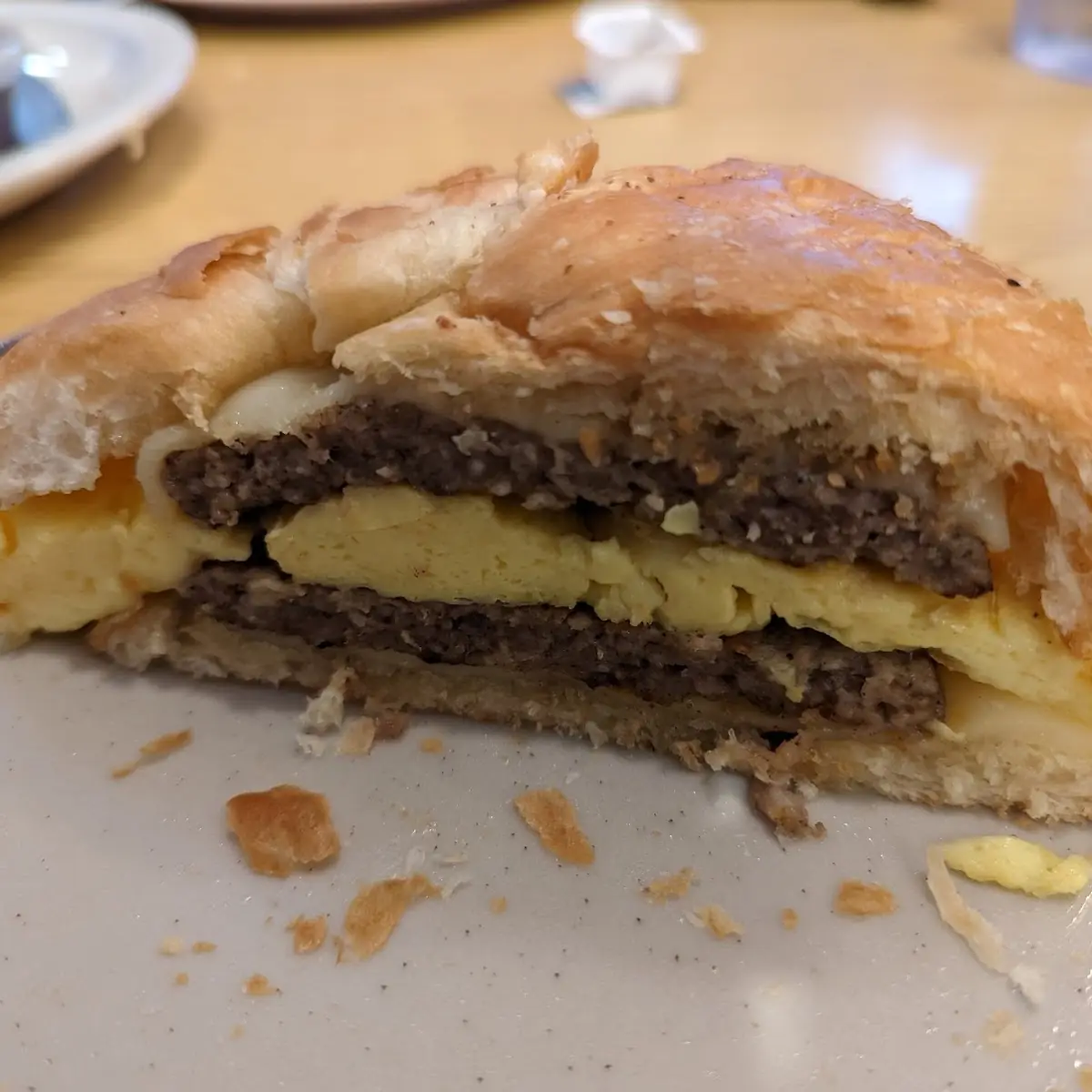 Sausage Egg and Cheese Breakfast Sandwich