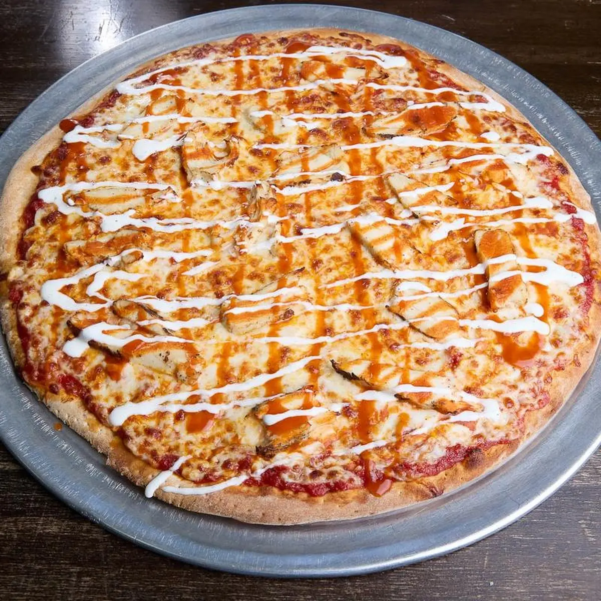 Buffalo Ranch Chicken Pizza