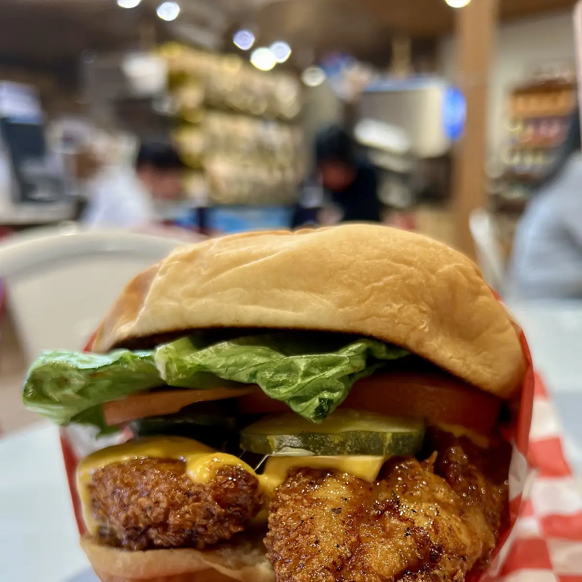 Crispy Chicken Sandwich and Side