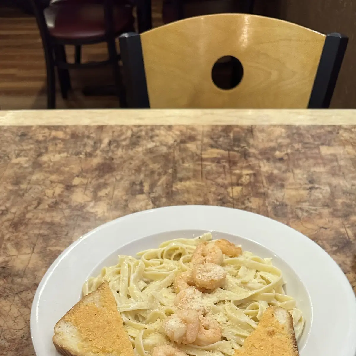 All Pastas Comes with Cheese Bread
