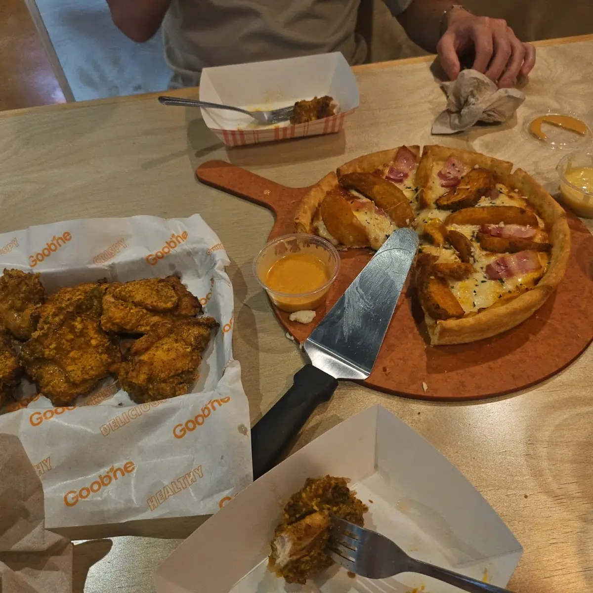 Pepper Chicken and Potato Pizza
