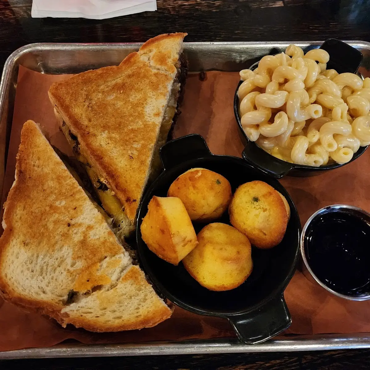 Grilled Cheese Sandwich with Cornbread