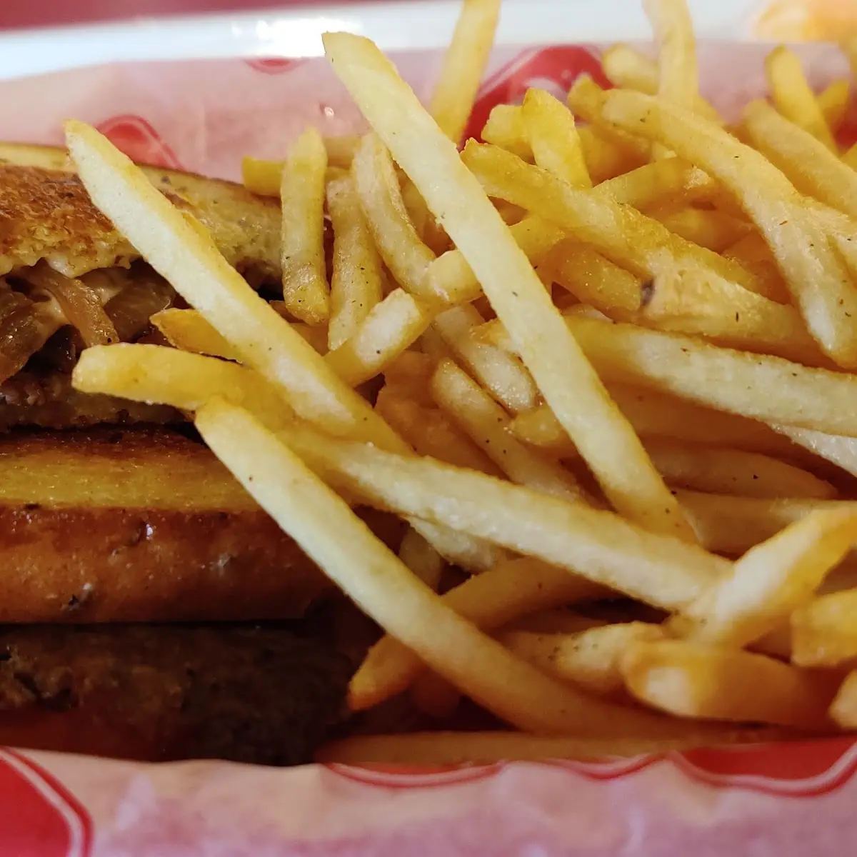 Patty Melt and Fries
