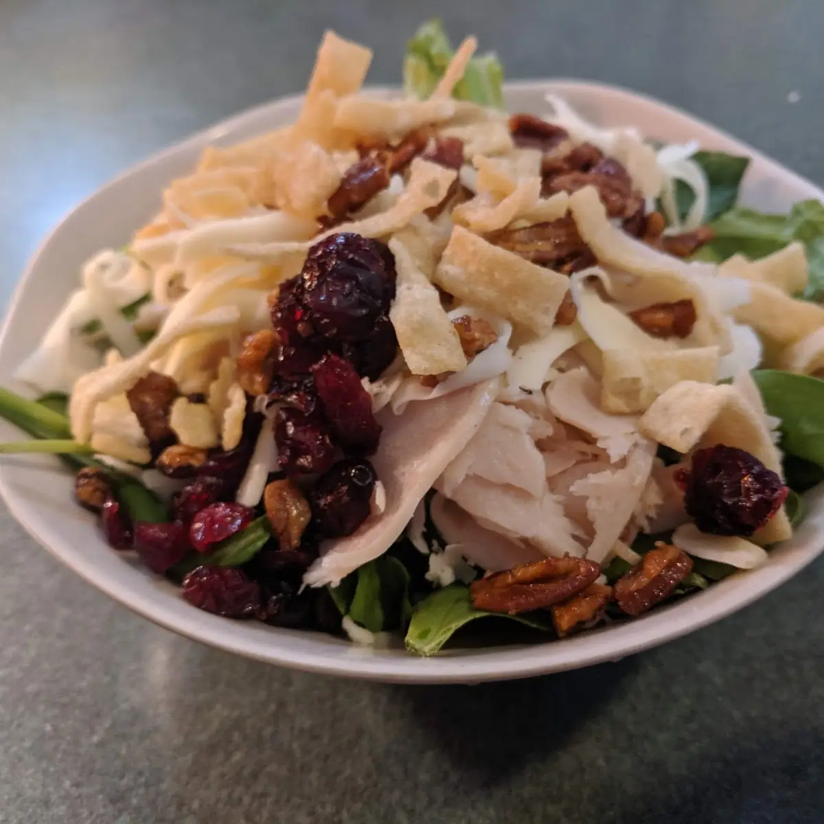 Modified Crunchy Spinach Salad