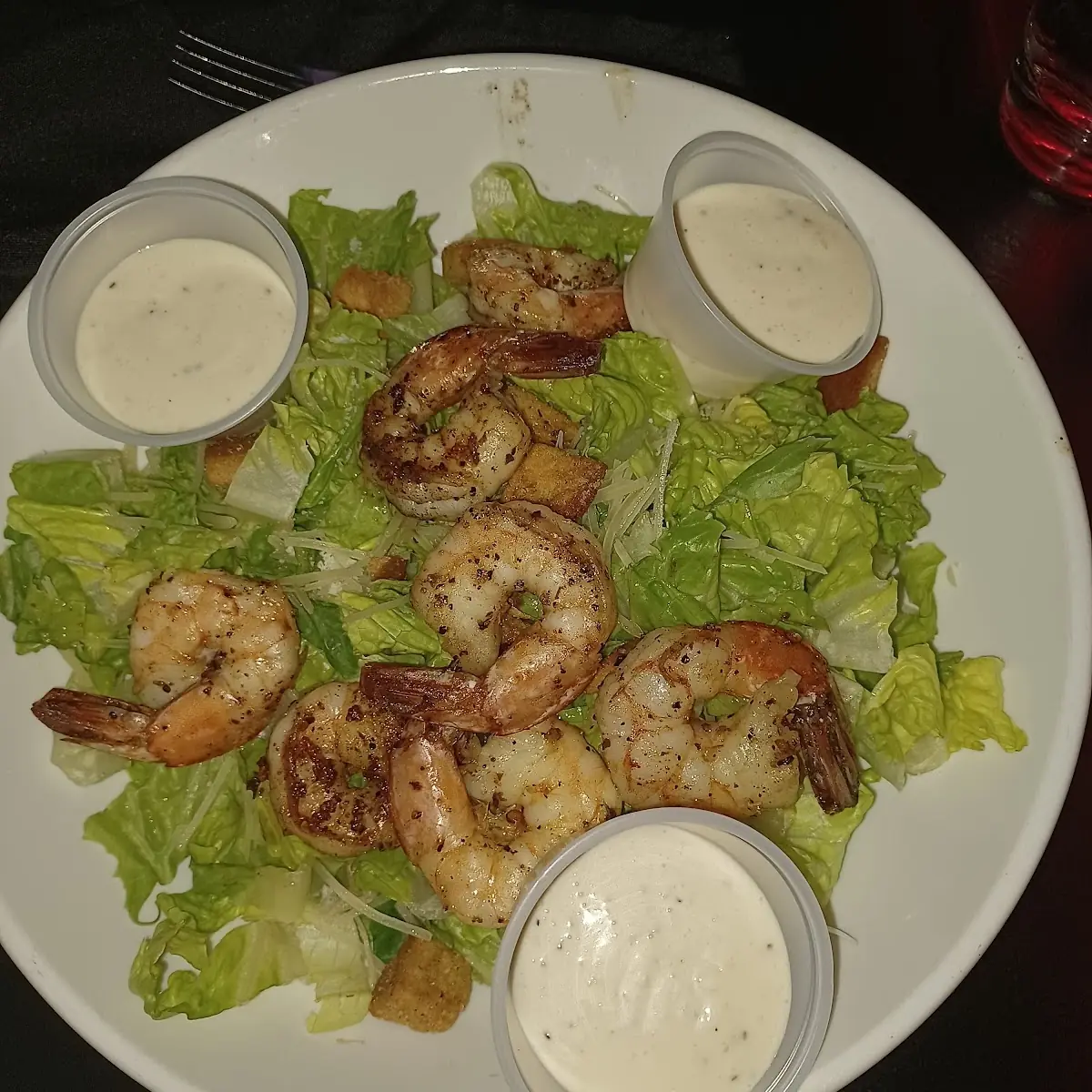 Ceasar Salad with Grilled Shrimp