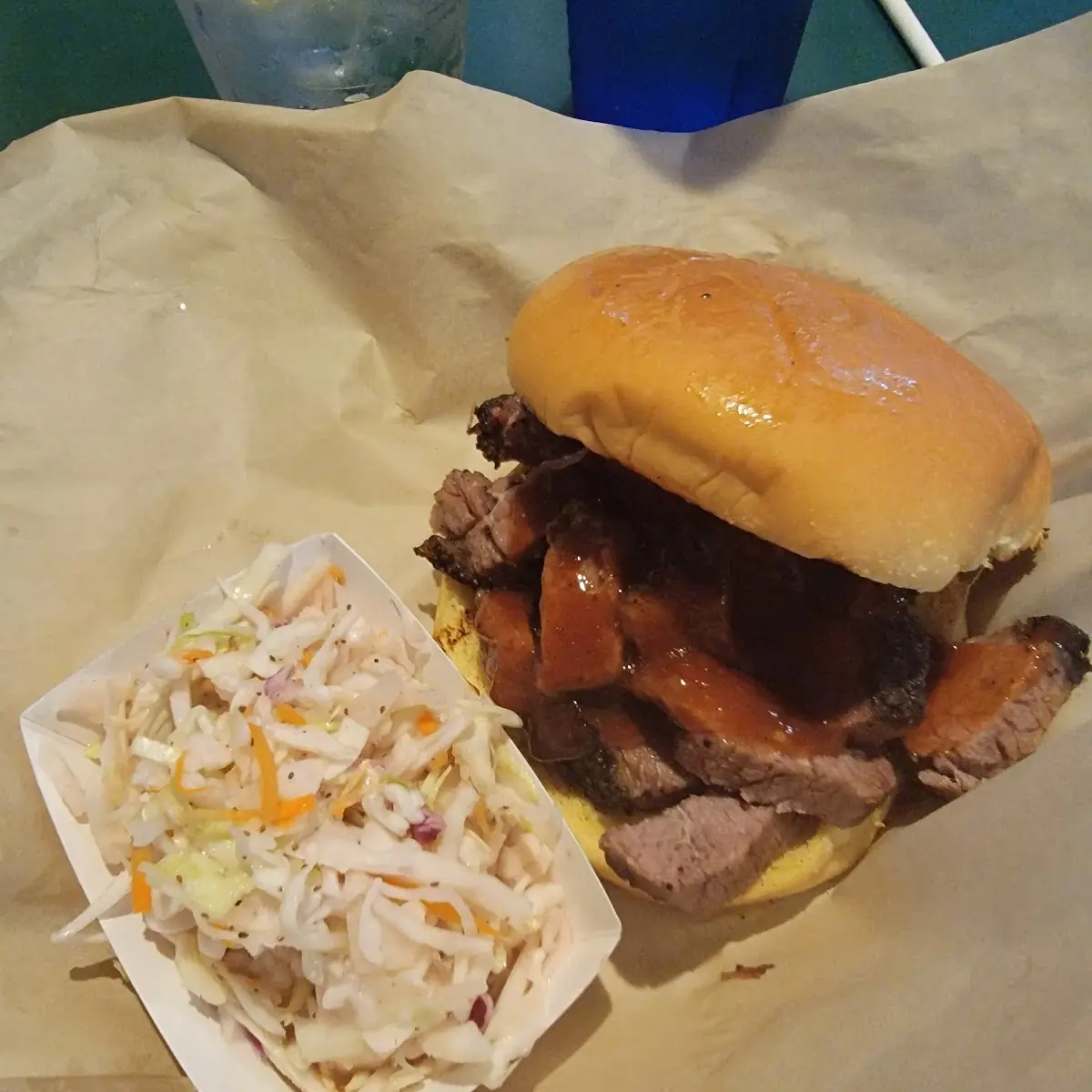Pulled Pork Sandwich with Sides