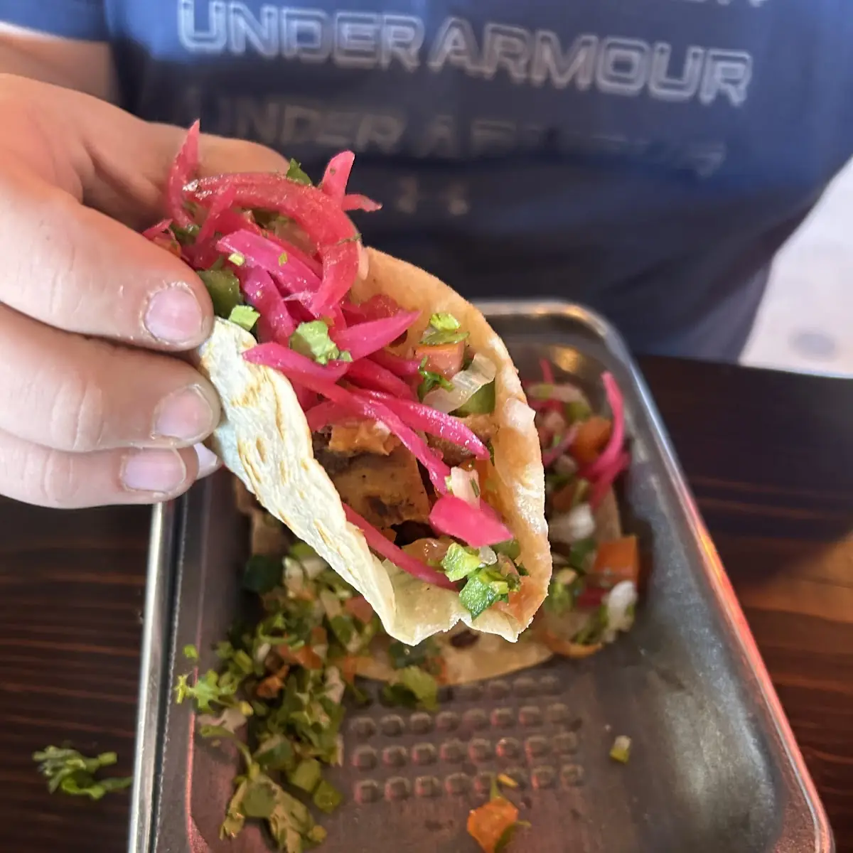Chicken and Carne Asada Taco