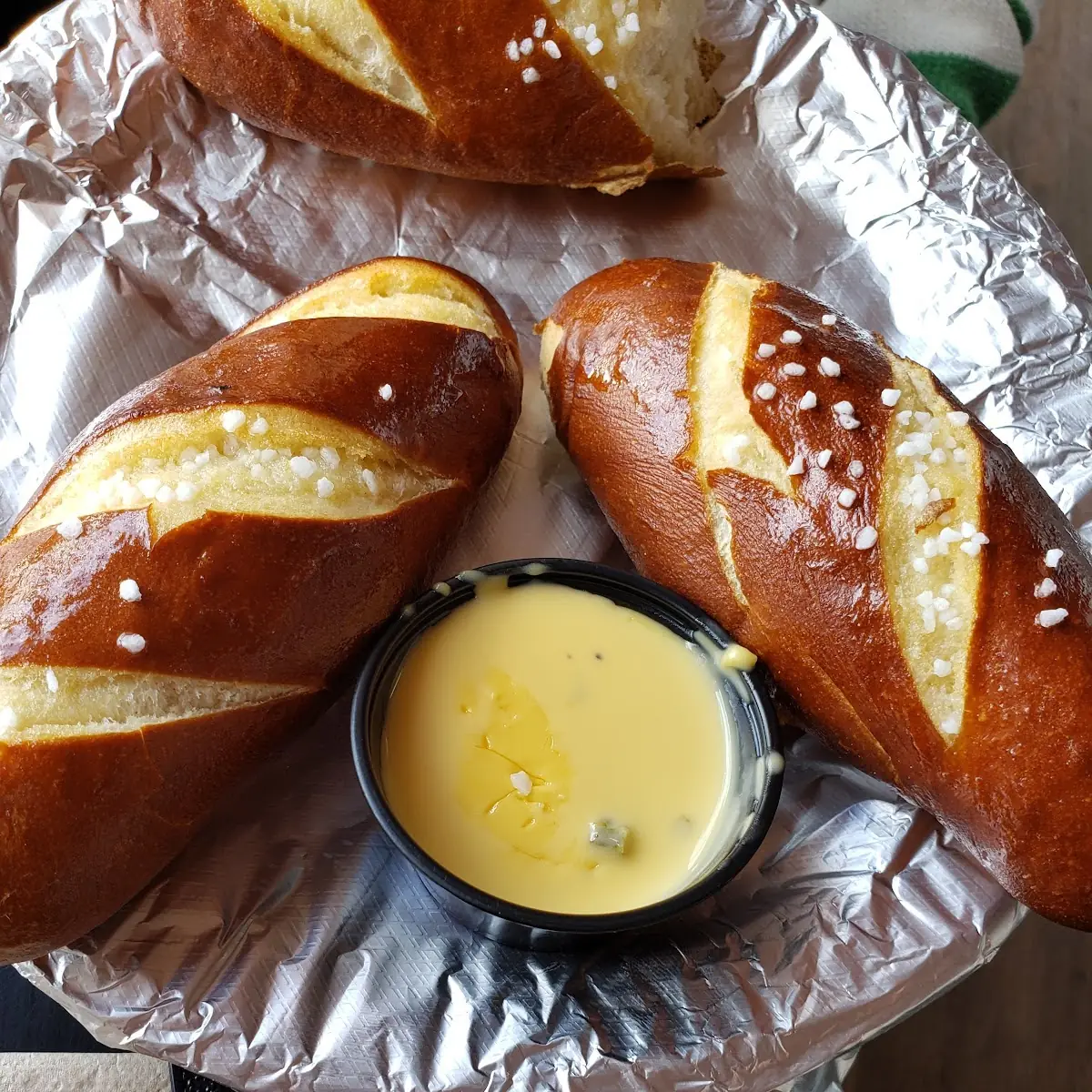 Pretzel Basket with Beer Cheese