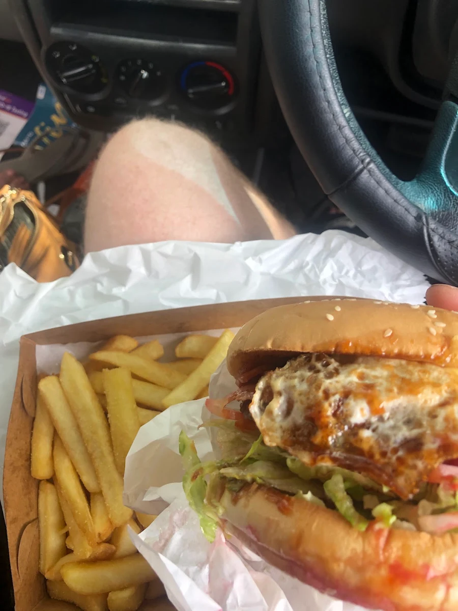 Beef Burger, Saltwater Takeaway Toowoon Bay